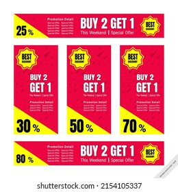 Werbebanner-Werbung, Kopfzeilenhintergrund, kaufen Sie eine Verkaufsvorlage, Vektordesign
