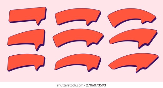 Conjunto de etiquetas de diseño de promoción de Anuncio