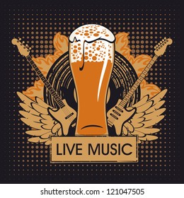 banner for the pub with live music