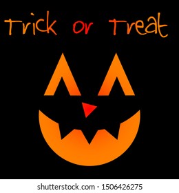 Banner with pumpkin, invitation vector element. Invitation card . Horror halloween background with pumpkin. Halloween party spooky design element. Vector decoration design. Celebrate card template.