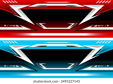Banner racing full vector editable