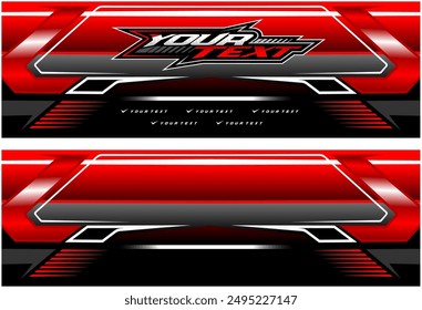 Banner racing full vector editable