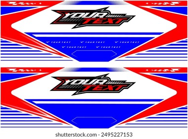 Banner racing full vector editable