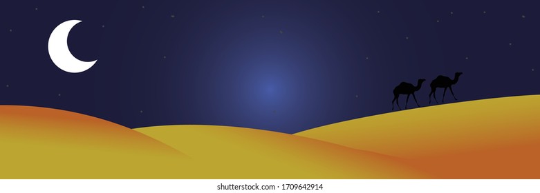Banner Ramadan without text , vector