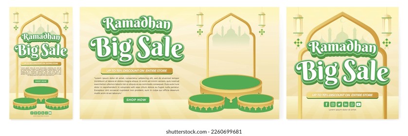 Banner Ramadhan Big Sale. Eid Mubarak. Ramadhan Sale. Eid Theme. The Blessed Month. Cairo. Istanbul. turkey. Arab. vector