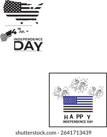 Banner with realistic balloons in American, USA color, serpentine, ribbon, stars. Happy Independence day, 4th of July. Vector illustration for card, party, flyer, poster, banner, web, advertising. 4th