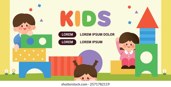 a banner for recruiting children for the new semester