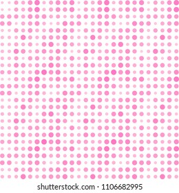 Banner red circles. Halftone poster red effect. Abstract background pattern design grunge texture. Pink vector illustration eps10.