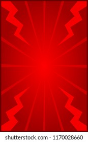 banner red frame template blank on graphic light zoom thunder beam effect background and copy space message advertising banner promotion sale discount on media social online marketing product (vector)