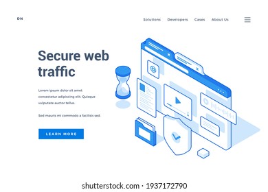 Banner of resource about secure web traffic