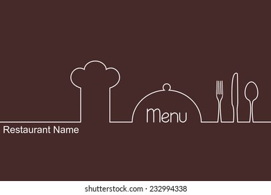 Banner for restaurant menu design