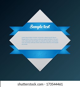 Banner with ribbon