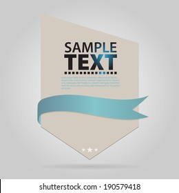Banner with ribbon