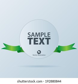 Banner with ribbon