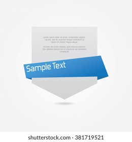 Banner With Ribbon
