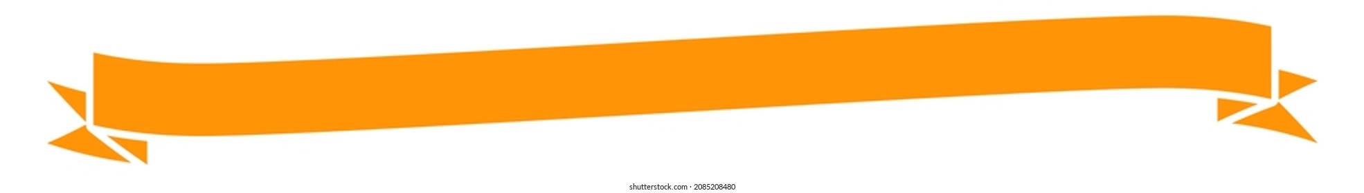 Banner, ribbon, bow illustration with blank and empty space