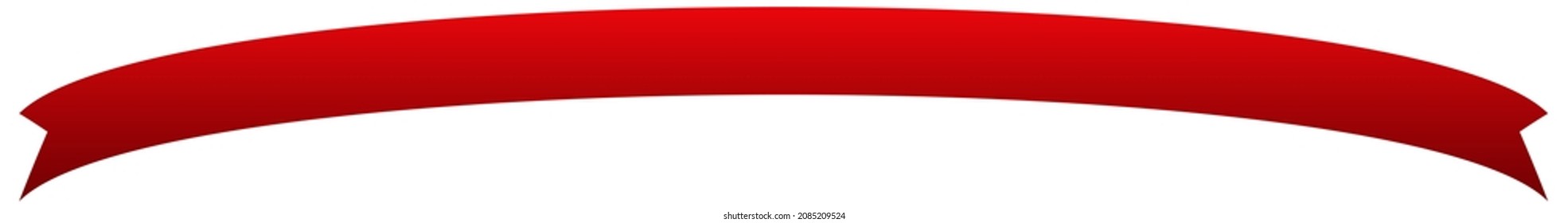 Banner, ribbon, bow illustration with blank and empty space