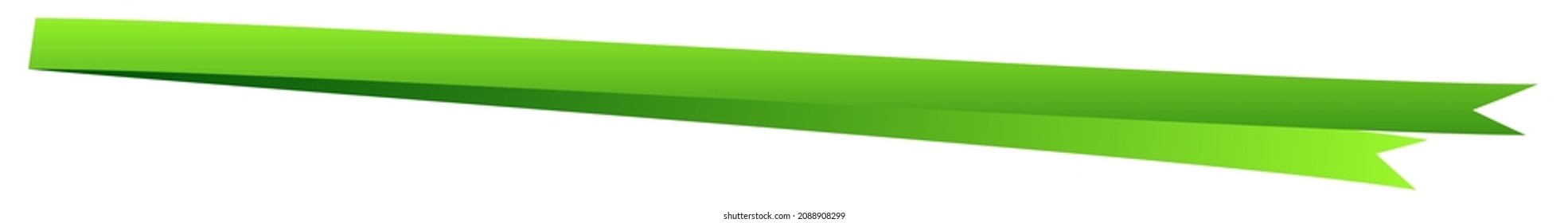 Banner, ribbon, bow illustration with blank and empty space