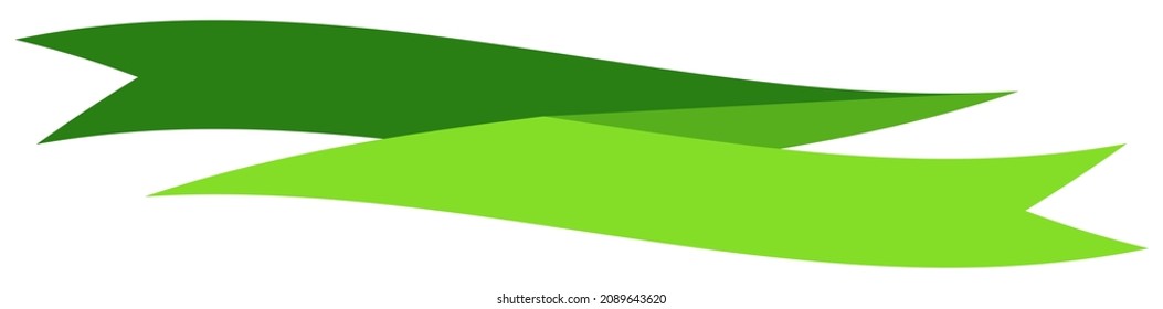 Banner, ribbon, bow illustration with blank and empty space