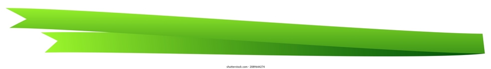 Banner, ribbon, bow illustration with blank and empty space