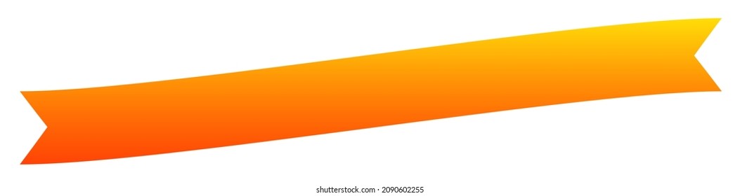 Banner, ribbon, bow illustration with blank and empty space