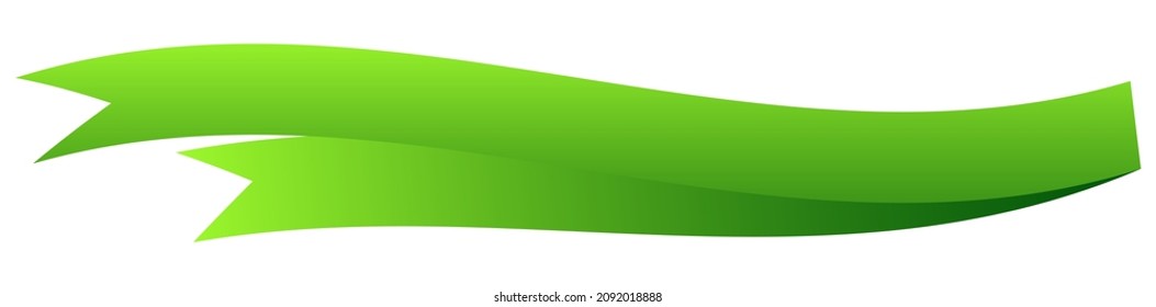 Banner, ribbon, bow illustration with blank and empty space