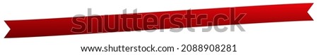 Banner, ribbon, bow illustration with blank and empty space