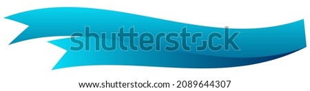Banner, ribbon, bow illustration with blank and empty space