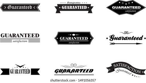 Banner And Ribbon Design Elements. Typographic Retro Banners And Labels In Vintage Style Isolated On White Background. Vector Illustration Set For Ribbon Logo, Label, Banner, Sticker, Stamp And Seal. 
