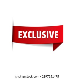 Banner Band exklusives Design. Flache Vektorgrafik einzeln auf weißem Hintergrund.