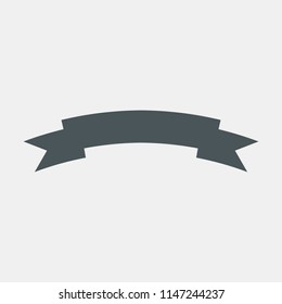 Banner ribbon flat Icon quality vector illustration cut