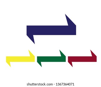 Banner ribbon flat vector design for print and websites - Vector
