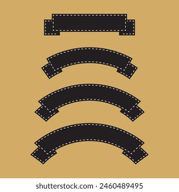 Banner ribbon flat vector design