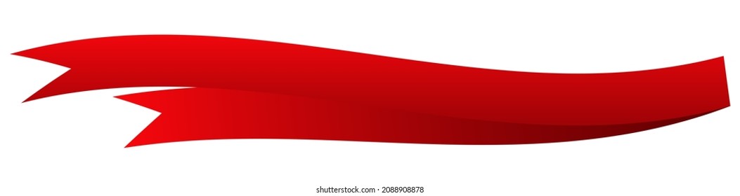 Banner, forma horizontal de cinta, elemento de diseño