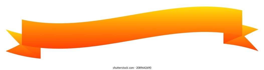 Banner, forma horizontal de cinta, elemento de diseño