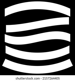 Banner, ribbon horizontal shape, design element