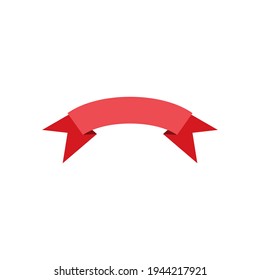 Banner ribbon icon design template vector illustration