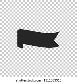 Banner ribbon icon isolated on transparent background. Flat design. Vector Illustration