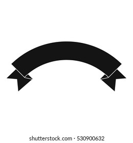 Banner ribbon icon. Simple illustration of ribbon vector icon for web design