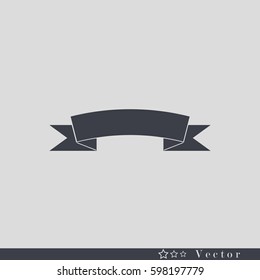 Banner ribbon Icon Vector
