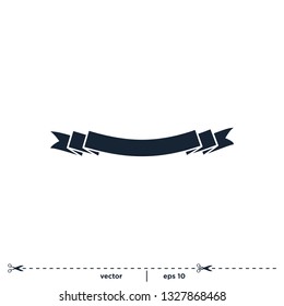 Banner ribbon icon vector logo template