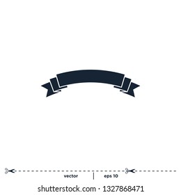Banner ribbon icon vector logo template