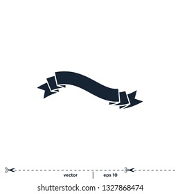 Banner ribbon icon vector logo template