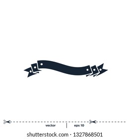 Banner ribbon icon vector logo template