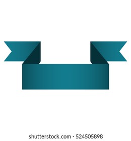 banner ribbon ocean blue graphic