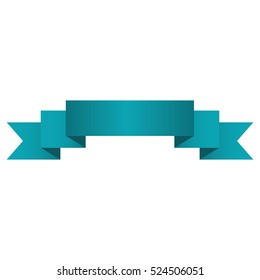 banner ribbon ocean blue graphic