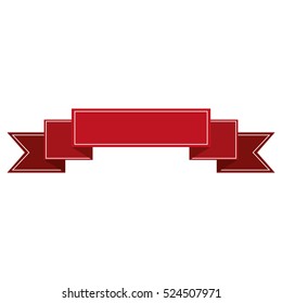 banner ribbon red graphic