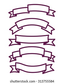 Banner and ribbon set