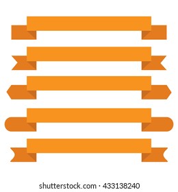 banner ribbon vector set