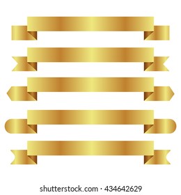 Banner ribbon vector set isolated background